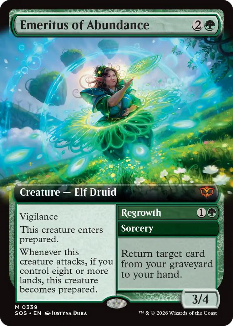 Emeritus of Abundance (Extended Art) [Secrets of Strixhaven] | Spectrum Games