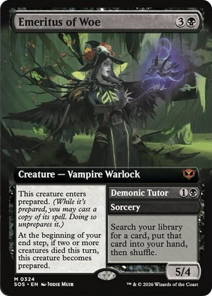 Emeritus of Woe (Extended Art) [Secrets of Strixhaven] | Spectrum Games