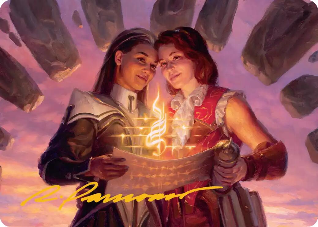 Joined Researchers Art Card (Gold-Stamped Signature) [Secrets of Strixhaven Art Series] | Spectrum Games
