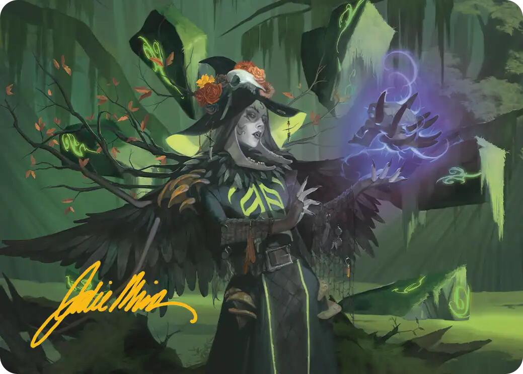 Emeritus of Woe Art Card (Gold-Stamped Signature) [Secrets of Strixhaven Art Series] | Spectrum Games