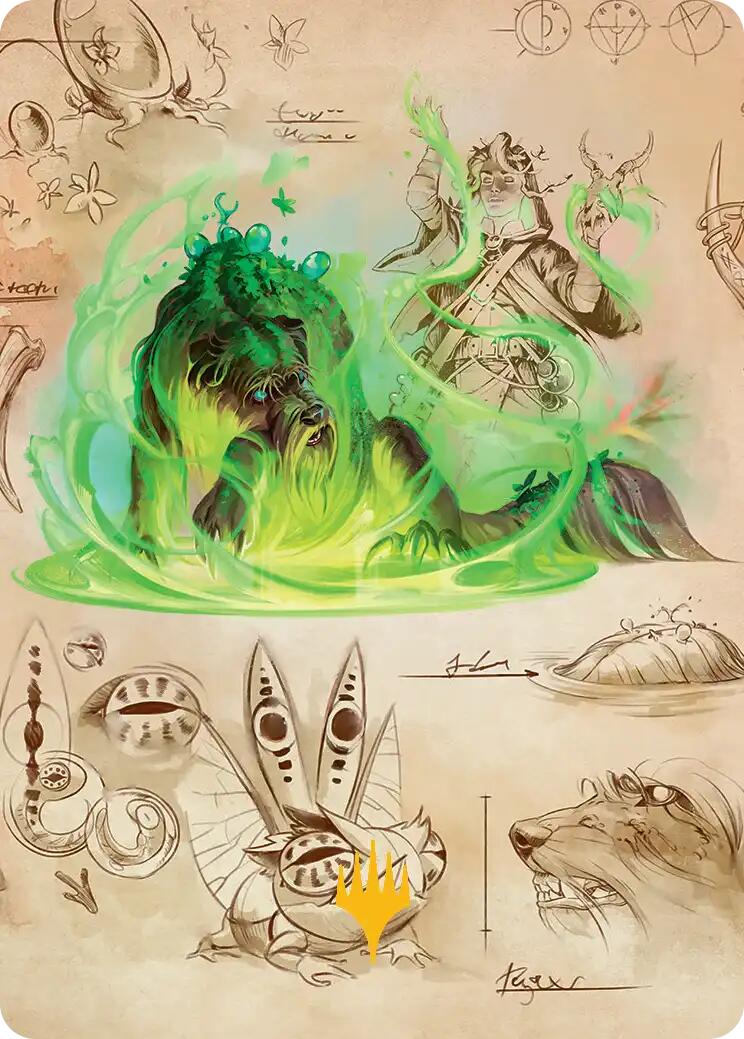 Germination Practicum Art Card (Gold-Stamped Planeswalker Symbol) [Secrets of Strixhaven Art Series] | Spectrum Games