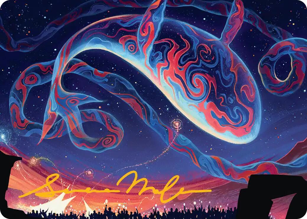 Spectacular Skywhale Art Card (Gold-Stamped Signature) [Secrets of Strixhaven Art Series] | Spectrum Games