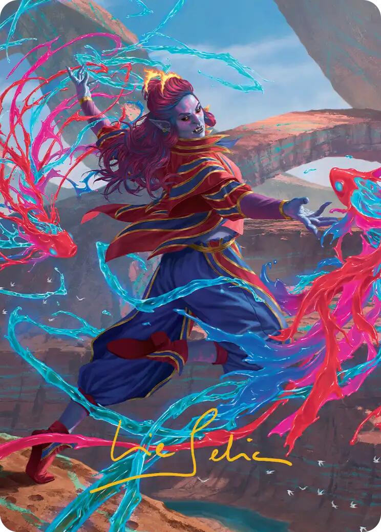 Rootha, Mastering the Moment Art Card (Gold-Stamped Signature) [Secrets of Strixhaven Art Series] | Spectrum Games