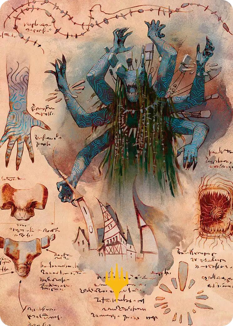 The Dawning Archaic Art Card (Gold-Stamped Planeswalker Symbol) [Secrets of Strixhaven Art Series] | Spectrum Games