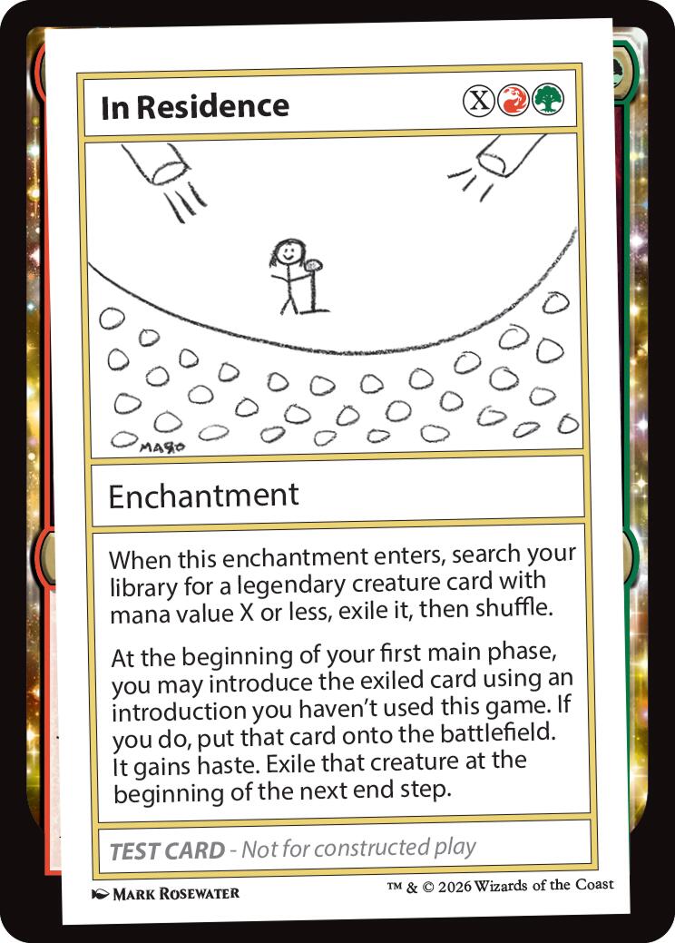 In Residence [Mystery Booster Playtest Cards] | Spectrum Games