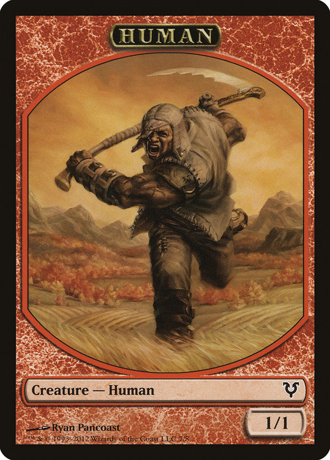 Human Token (7/8) [Avacyn Restored Tokens] | Spectrum Games