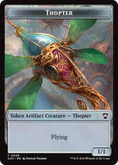 Thopter // Fractal (0004) Double-Sided Token [Secrets of Strixhaven Commander Tokens] | Spectrum Games