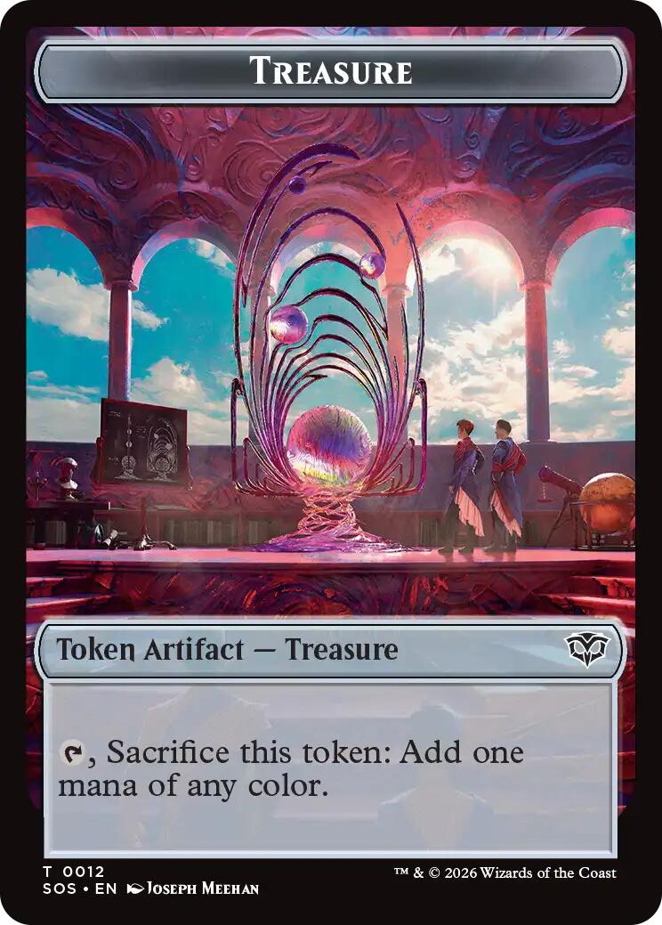 Elemental (0020) // Treasure Double-Sided Token [Secrets of Strixhaven Commander Tokens] | Spectrum Games