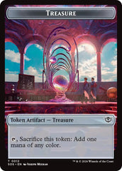 Elemental (0020) // Treasure Double-Sided Token [Secrets of Strixhaven Commander Tokens] | Spectrum Games