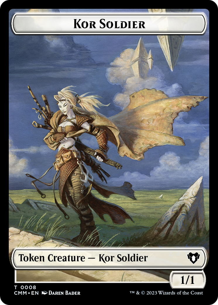 Kor Soldier Token [Commander Masters Tokens] | Spectrum Games