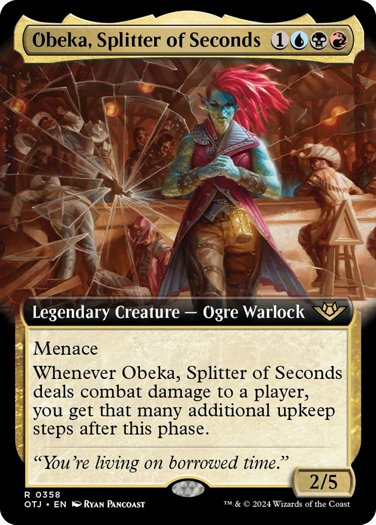Obeka, Splitter of Seconds (Extended Art) [Outlaws of Thunder Junction] | Spectrum Games