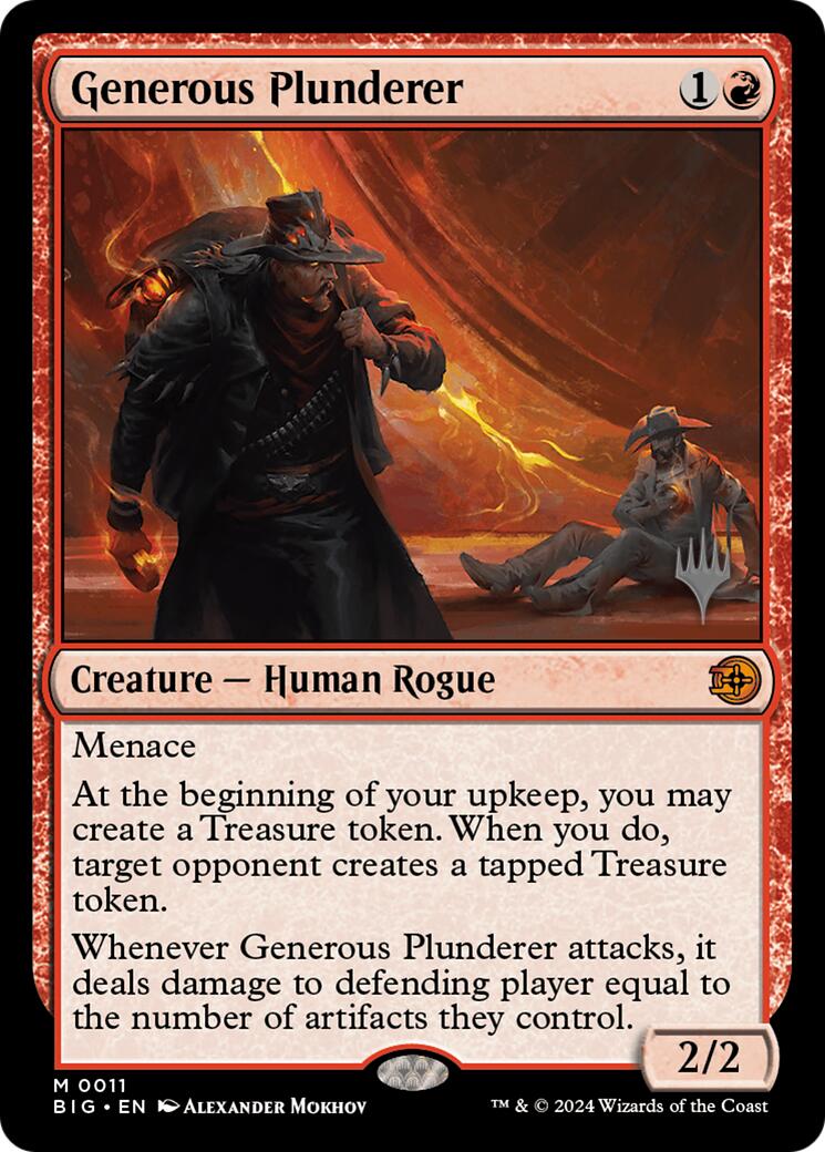 Generous Plunderer [Outlaws of Thunder Junction Promos] | Spectrum Games