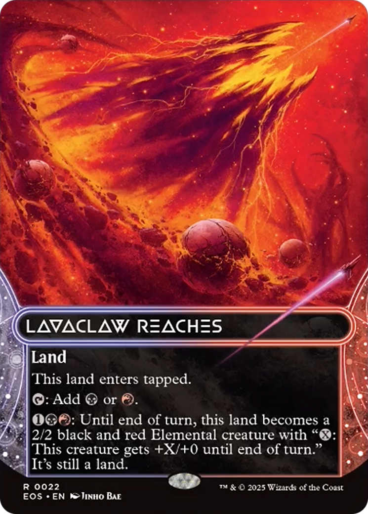 Lavaclaw Reaches (0022) (Borderless) [Edge of Eternities: Stellar Sights] | Spectrum Games