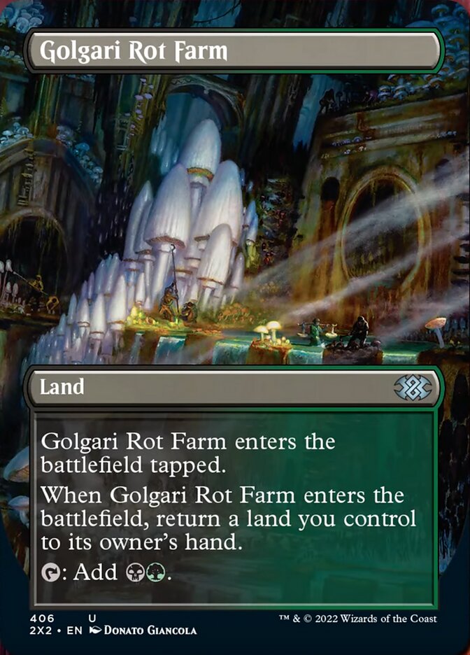 Golgari Rot Farm (Borderless Alternate Art) [Double Masters 2022] | Spectrum Games