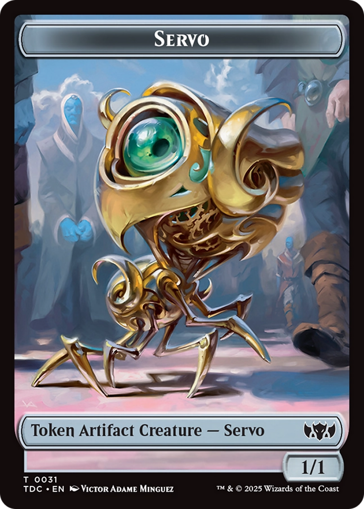Servo // Warrior Double-Sided Token [Tarkir: Dragonstorm Commander Tokens] | Spectrum Games