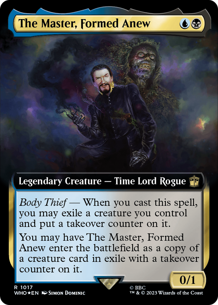 The Master, Formed Anew (Extended Art) (Surge Foil) [Doctor Who] | Spectrum Games