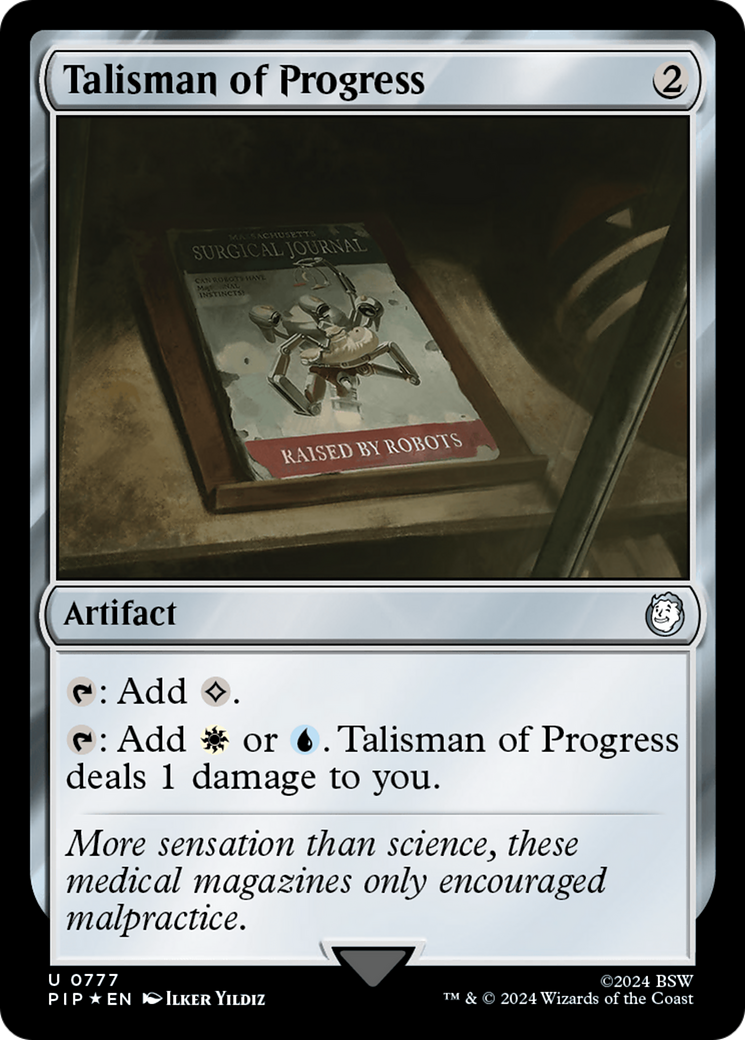 Talisman of Progress (Surge Foil) [Fallout] | Spectrum Games