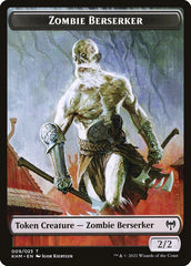 Treasure // Zombie Berserker Double-Sided Token [Kaldheim Tokens] | Spectrum Games