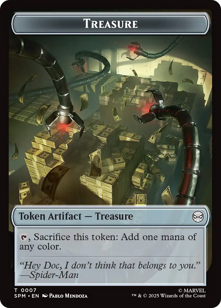 Human Citizen // Treasure Double-Sided Token [Marvel's Spider-Man Tokens] | Spectrum Games