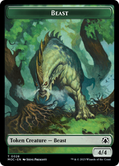 Thopter // Beast Double-Sided Token [March of the Machine Commander Tokens] | Spectrum Games