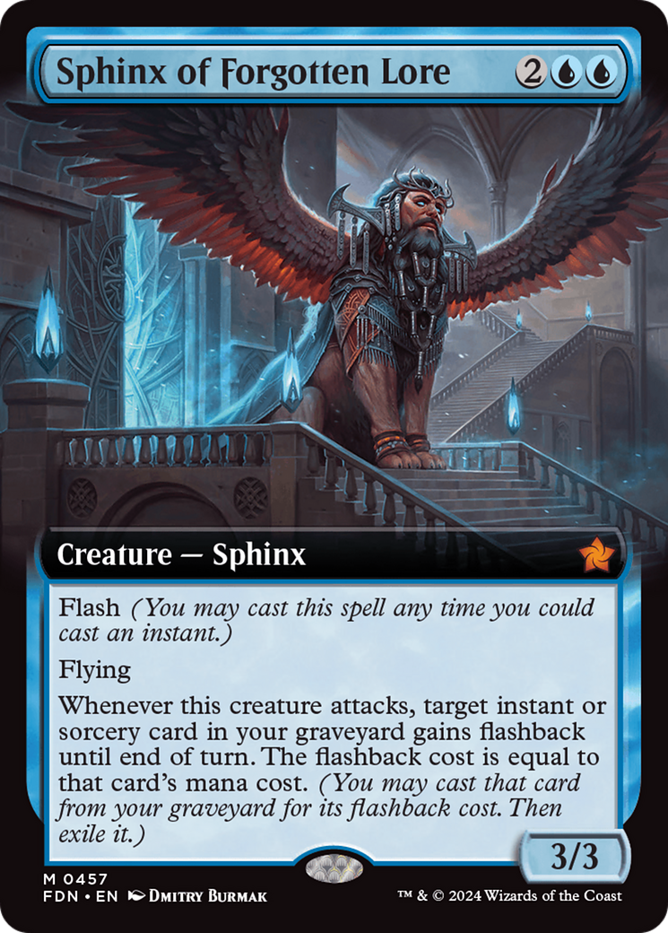 Sphinx of Forgotten Lore (Extended Art) [Foundations] | Spectrum Games