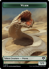 Wurm // Spider Double-Sided Token [Commander Masters Tokens] | Spectrum Games