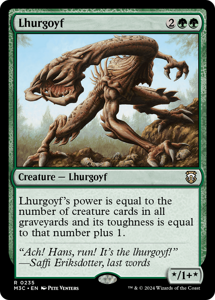 Lhurgoyf (Ripple Foil) [Modern Horizons 3 Commander] | Spectrum Games