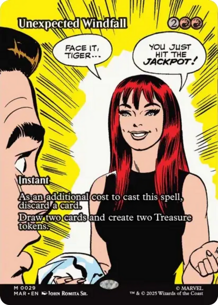 Unexpected Windfall (Borderless) [Marvel's Spider-Man: Eternal-Legal] | Spectrum Games