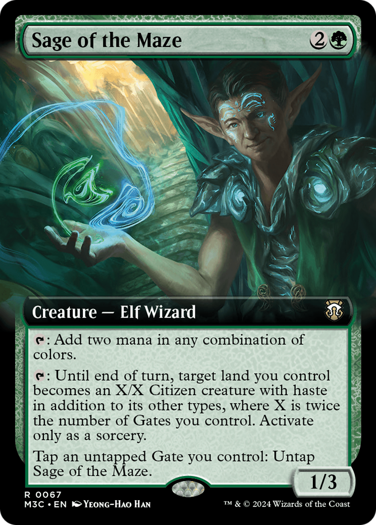 Sage of the Maze (Extended Art) [Modern Horizons 3 Commander] | Spectrum Games