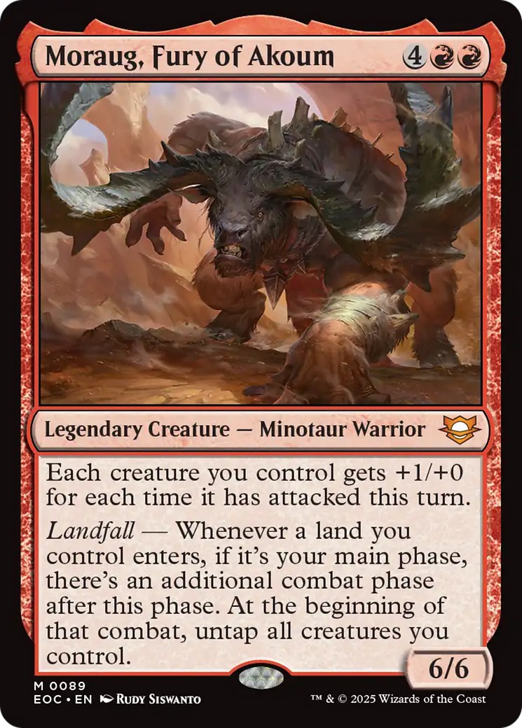 Moraug, Fury of Akoum [Edge of Eternities Commander] | Spectrum Games