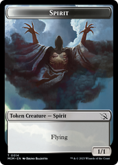 Knight (7) // Spirit (14) Double-Sided Token [March of the Machine Commander Tokens] | Spectrum Games