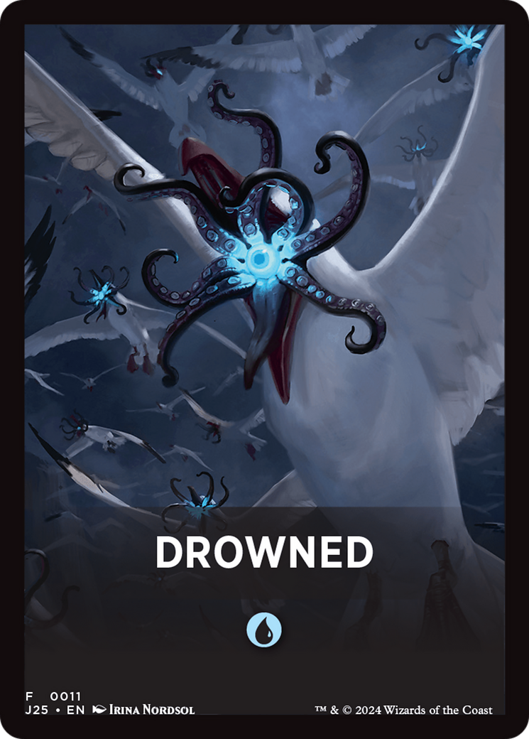 Drowned Theme Card [Foundations Jumpstart Front Cards] | Spectrum Games