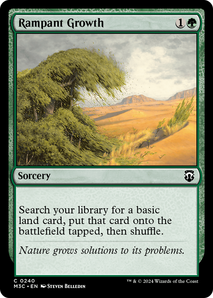 Rampant Growth (Ripple Foil) [Modern Horizons 3 Commander] | Spectrum Games