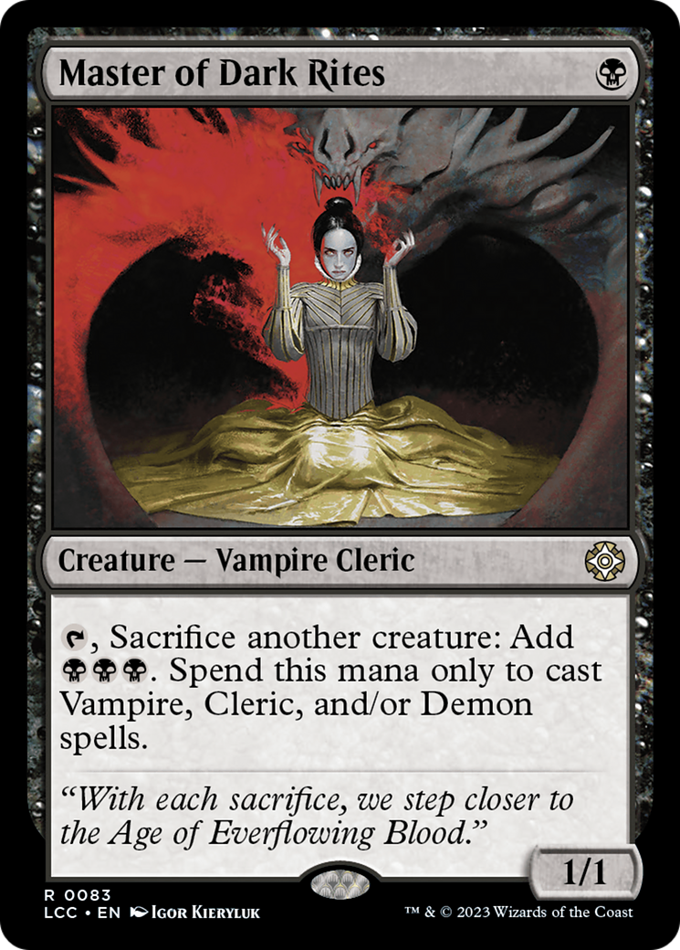 Master of Dark Rites [The Lost Caverns of Ixalan Commander] | Spectrum Games