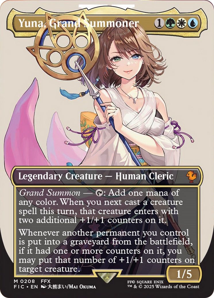 Yuna, Grand Summoner (Borderless) [FINAL FANTASY Commander] | Spectrum Games