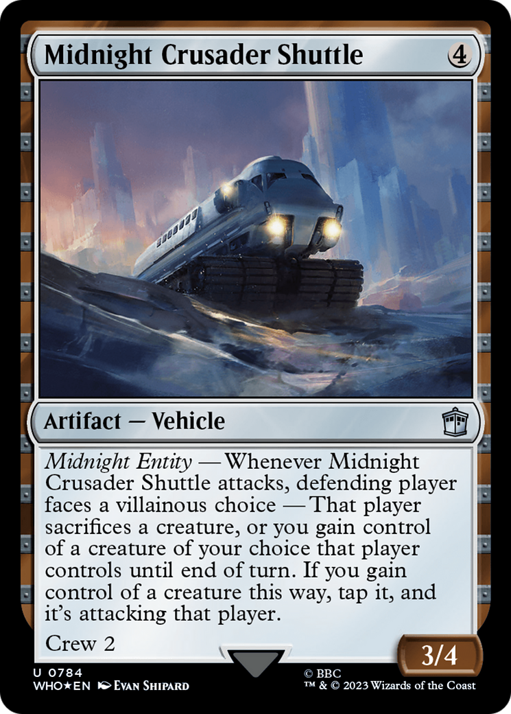 Midnight Crusader Shuttle (Surge Foil) [Doctor Who] | Spectrum Games