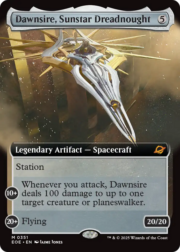 Dawnsire, Sunstar Dreadnought (Extended Art) [Edge of Eternities] | Spectrum Games
