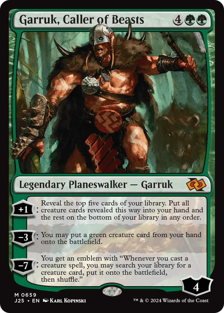 Garruk, Caller of Beasts [Foundations Jumpstart] | Spectrum Games