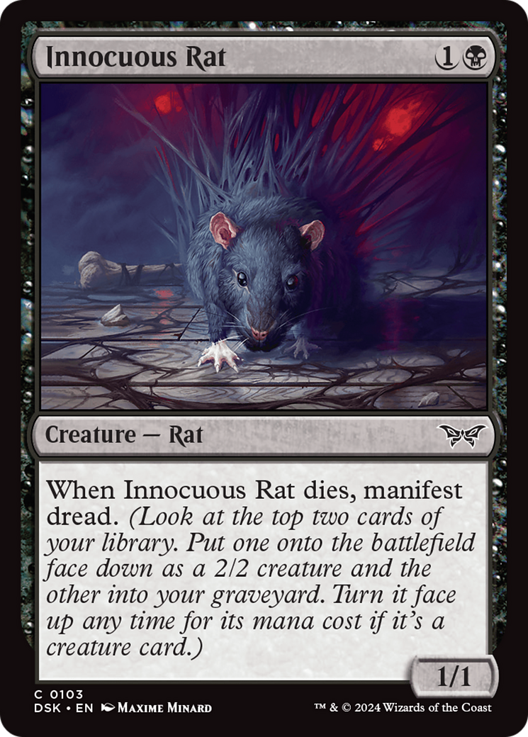 Innocuous Rat [Duskmourn: House of Horror] | Spectrum Games