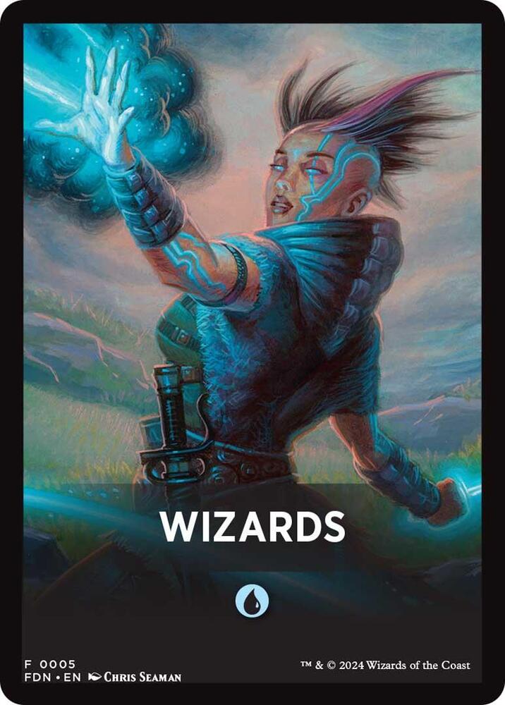 Wizards Theme Card [Foundations Tokens] | Spectrum Games