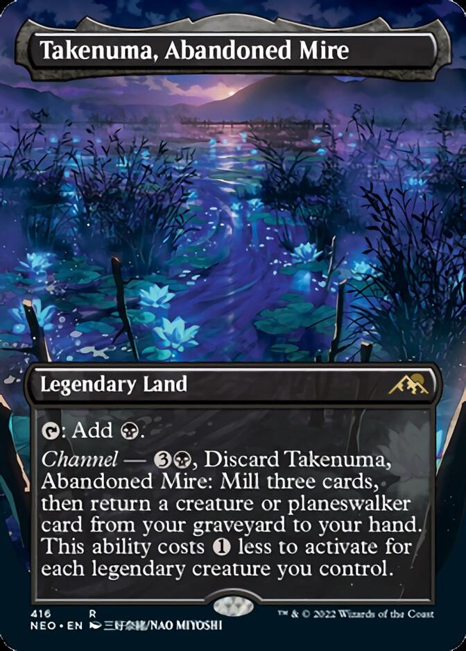 Takenuma, Abandoned Mire (Borderless Alternate Art) [Kamigawa: Neon Dynasty] | Spectrum Games