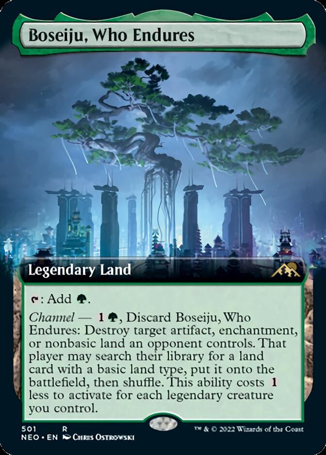 Boseiju, Who Endures (Extended Art) [Kamigawa: Neon Dynasty] | Spectrum Games