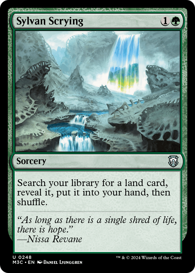 Sylvan Scrying (Ripple Foil) [Modern Horizons 3 Commander] | Spectrum Games