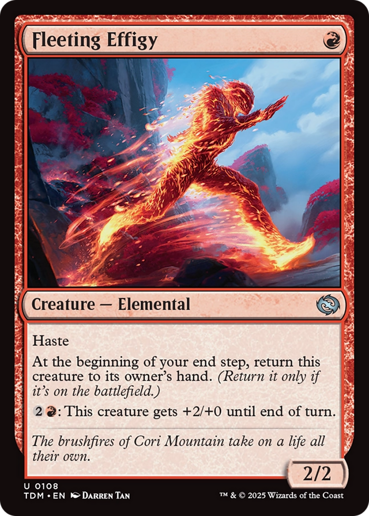 Fleeting Effigy [Tarkir: Dragonstorm] | Spectrum Games