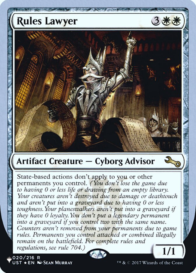 Rules Lawyer (Unfinity Foil Edition) [The List] | Spectrum Games