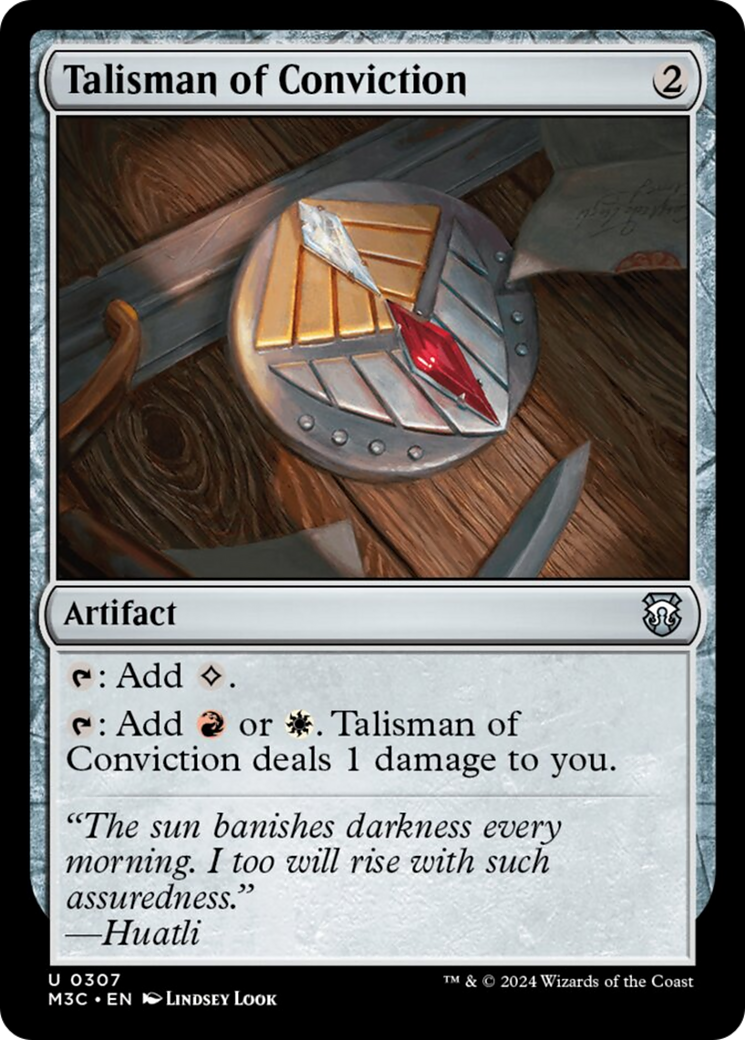 Talisman of Conviction (Ripple Foil) [Modern Horizons 3 Commander] | Spectrum Games