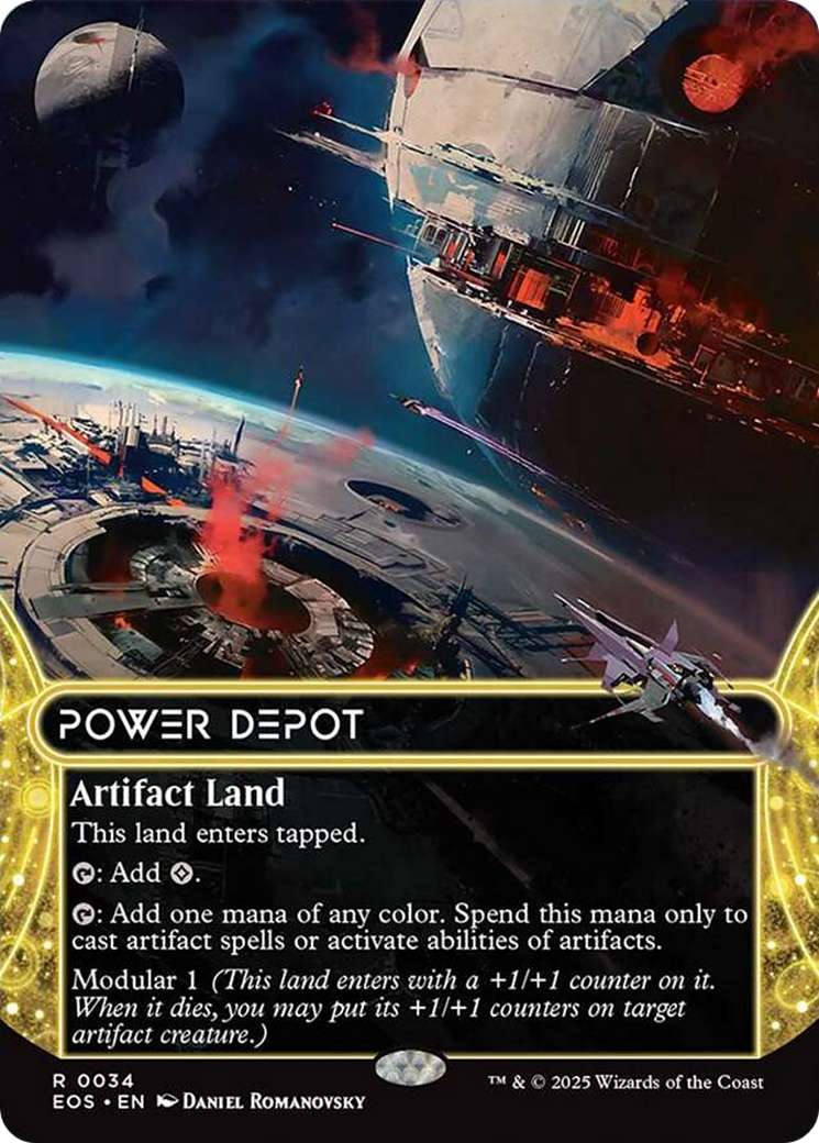 Power Depot (0034) (Borderless) [Edge of Eternities: Stellar Sights] | Spectrum Games