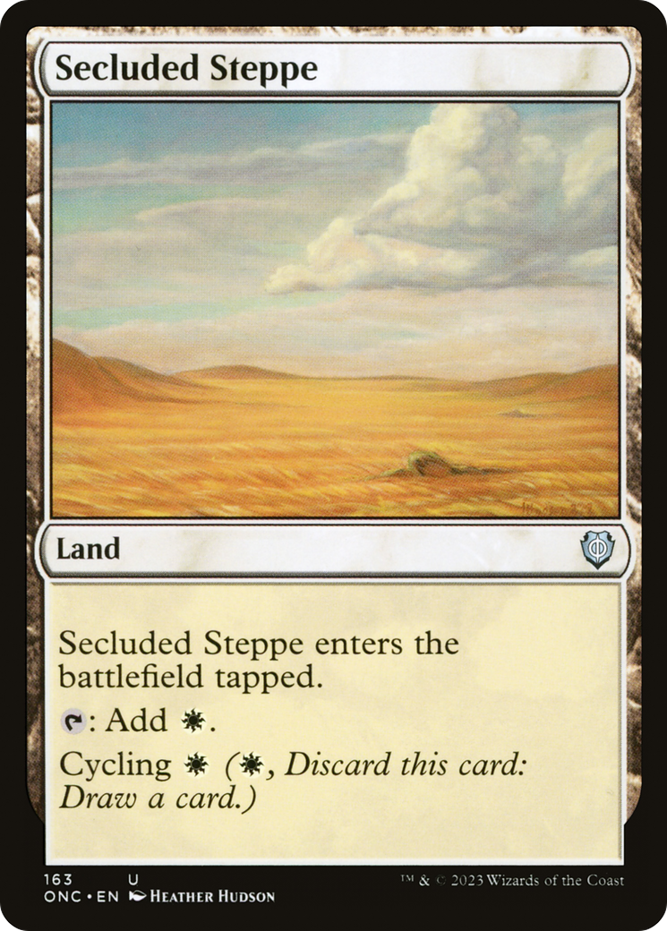 Secluded Steppe [Phyrexia: All Will Be One Commander] | Spectrum Games