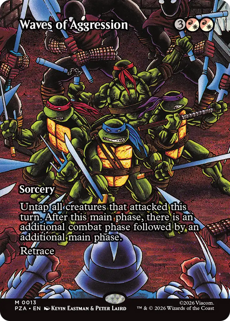 Waves of Aggression (Borderless) [Teenage Mutant Ninja Turtles Eternal-Legal] | Spectrum Games