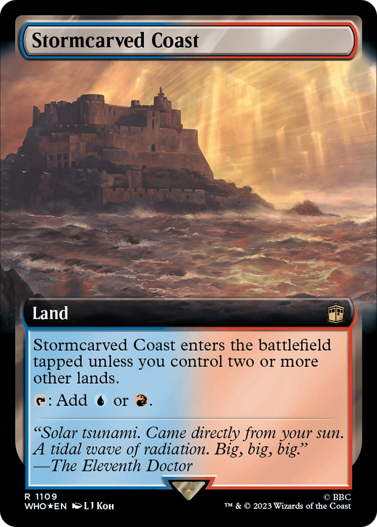 Stormcarved Coast (Extended Art) (Surge Foil) [Doctor Who] | Spectrum Games